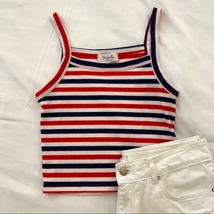 MGirls | Striped Crop Top | Size Small